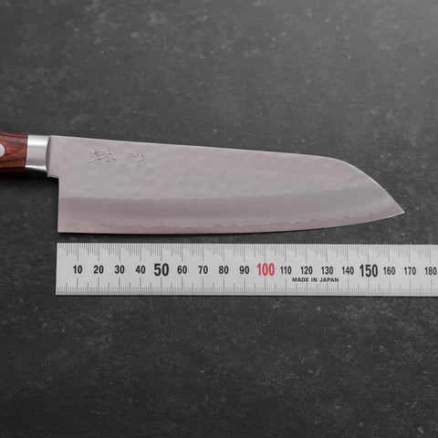Santoku VG-1 Tsuchime Westlicher Mahagoni Griff 165mm-[Musashi]-[Japan-Küchenmesser]