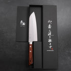 Santoku VG-1 Tsuchime Westlicher Mahagoni Griff 165mm-[Musashi]-[Japan-Küchenmesser]
