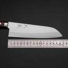 Santoku VG-1 Tsuchime Westlicher Mahagoni Griff 170mm-[Musashi]-[Japan-Küchenmesser]
