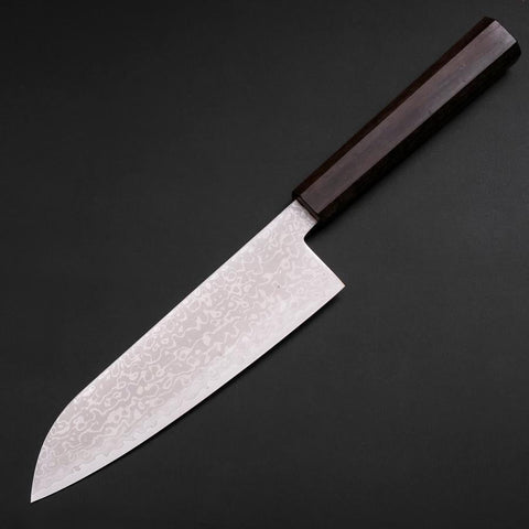 Santoku VG-10 Damascus Ashwood Handle 170mm (6.7”)-[Musashi]-[Japan-Küchenmesser]