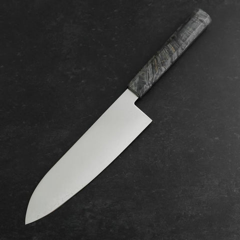 Santoku VG-10 Damascus Gray Birch Handle 180mm (7”)-[Musashi]-[Japan-Küchenmesser]