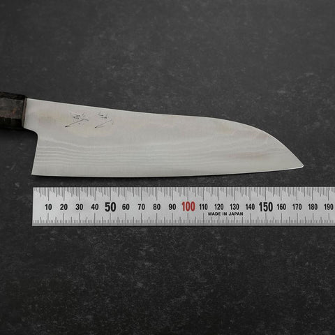 Santoku VG-10 Damascus Maple Handle 180mm (7”)-[Musashi]-[Japan-Küchenmesser]