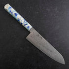 Santoku VG-10 Damascus Ocean Blue-White Mix Handle 165mm (6.5”)-[Musashi]-[Japan-Küchenmesser]