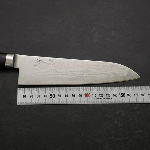 Santoku VG-10 Damascus Western Black Cherry Handle 175mm (6.8”)-[Musashi]-[Japan-Küchenmesser]