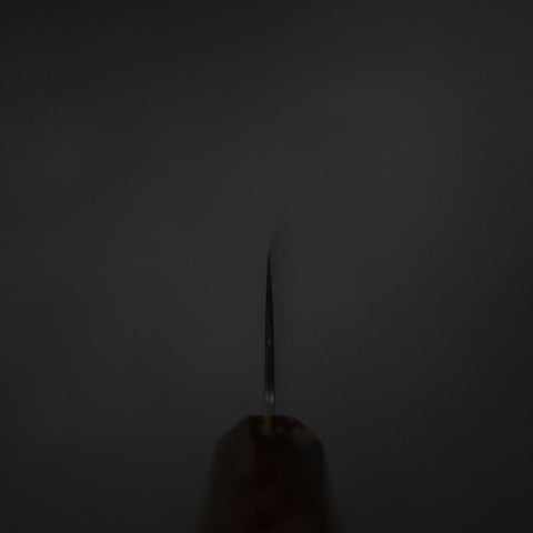 Santoku VG-10 Damast Brauner Birkenholz Griff 165mm-[Musashi]-[Japan-Küchenmesser]