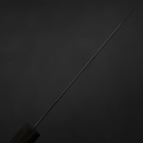 Santoku VG-10 Damast Brauner Birkenholz Griff 165mm-[Musashi]-[Japan-Küchenmesser]