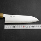 Santoku VG-10 Damast Büffelhorn und Ahorn Griff in Dunklem Rosa 180mm-[Musashi]-[Japan-Küchenmesser]