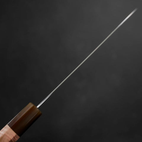 Santoku VG-10 Damast Büffelhorn und Ahorn Griff in Hellem Rosa 180mm-[Musashi]-[Japan-Küchenmesser]