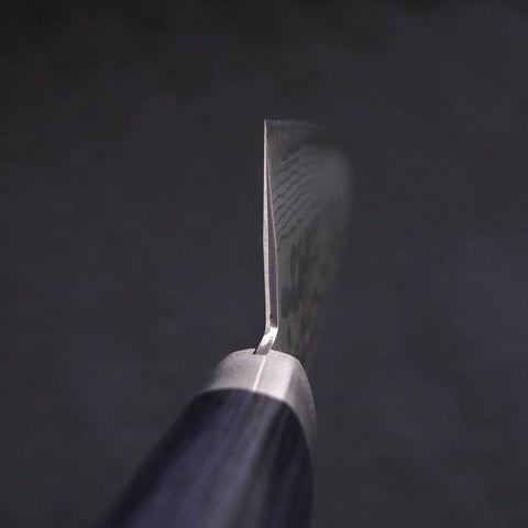 Santoku VG-10 Damast Dunkelblau Westlicher Griff 170mm-[Musashi]-[Japan-Küchenmesser]
