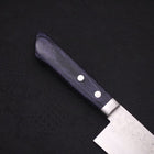 Santoku VG-10 Damast Dunkelblau Westlicher Griff 170mm-[Musashi]-[Japan-Küchenmesser]