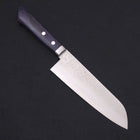 Santoku VG-10 Damast Dunkelblau Westlicher Griff 170mm-[Musashi]-[Japan-Küchenmesser]