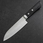Santoku VG-10 Damast Dunkelblauer Westlicher Griff 135mm-[Musashi]-[Japan-Küchenmesser]