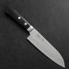 Santoku VG-10 Damast Dunkelblauer Westlicher Griff 135mm-[Musashi]-[Japan-Küchenmesser]