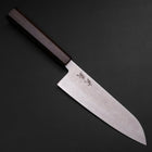 Santoku VG-10 Damast Eschenholz Griff 170mm-[Musashi]-[Japan-Küchenmesser]