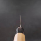 Santoku VG-10 Damast Magnolien Griff mit doppelter Büffelhorn-Kappe 180mm-[Musashi]-[Japan-Küchenmesser]