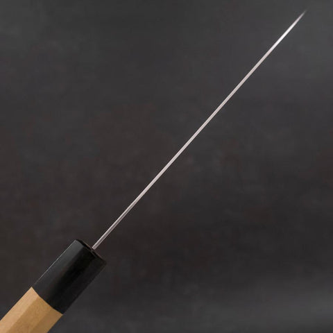 Santoku VG-10 Damast Magnolien Griff mit doppelter Büffelhorn-Kappe 180mm-[Musashi]-[Japan-Küchenmesser]