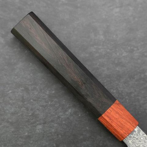 Santoku VG-10 Damast Rosen-Ebenholz Griff 165mm-[Musashi]-[Japan-Küchenmesser]