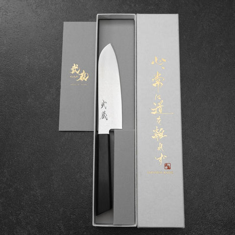Santoku VG-10 Damast Rosenholz Griff 130mm-[Musashi]-[Japan-Küchenmesser]