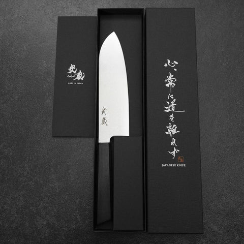 Santoku VG-10 Damast Rosenholz Griff 170mm-[Musashi]-[Japan-Küchenmesser]