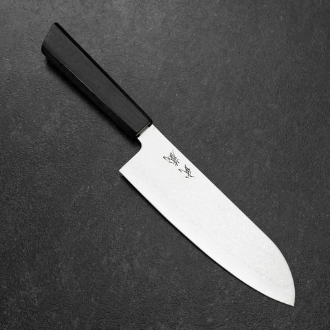 Santoku VG-10 Damast Rosenholz Griff 170mm-[Musashi]-[Japan-Küchenmesser]
