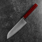 Santoku VG-10 Damast Roter Urushi Griff 165mm-[Musashi]-[Japan-Küchenmesser]