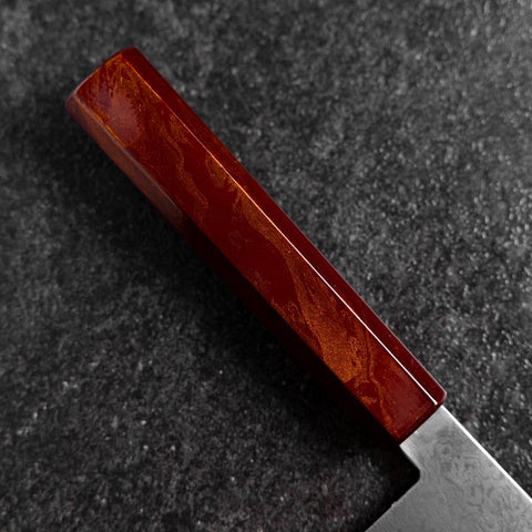 Santoku VG-10 Damast Roter Urushi Griff 165mm-[Musashi]-[Japan-Küchenmesser]