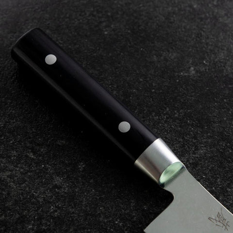 Santoku VG-10 Damast Runder Westlicher Griff 180mm-[Musashi]-[Japan-Küchenmesser]