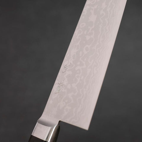 Santoku VG-10 Damast Schwarzer Westlicher Griff 170mm-[Musashi]-[Japan-Küchenmesser]