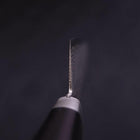 Santoku VG-10 Damast Schwarzer Westlicher Griff 170mm-[Musashi]-[Japan-Küchenmesser]
