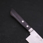 Santoku VG-10 Damast Schwarzer Westlicher Griff 170mm-[Musashi]-[Japan-Küchenmesser]