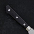 Santoku VG-10 Damast Schwarzer Westlicher Griff 170mm-[Musashi]-[Japan-Küchenmesser]
