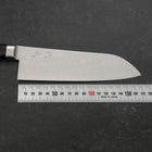 Santoku VG-10 Damast Schwarzer Westlicher Griff 170mm-[Musashi]-[Japan-Küchenmesser]