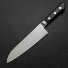 Santoku VG-10 Damast Schwarzer Westlicher Kirschholz Griff 175mm-[Musashi]-[Japan-Küchenmesser]