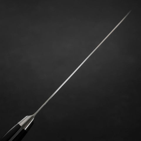 Santoku VG-10 Damast Schwarzer Westlicher Kirschholz Griff 175mm-[Musashi]-[Japan-Küchenmesser]