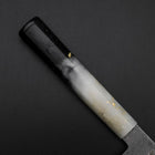 Santoku VG-10 Damast Weiß-Schwarzer Ozeanplastik Griff mit Blattgold 165mm-[Musashi]-[Japan-Küchenmesser]