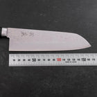 Santoku VG-10 Damast Westlicher Schwarzer Griff 170mm-[Musashi]-[Japan-Küchenmesser]