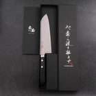 Santoku VG-10 Damast Westlicher Schwarzer Griff 170mm-[Musashi]-[Japan-Küchenmesser]