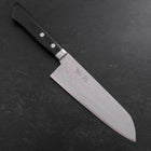 Santoku VG-10 Damast Westlicher Schwarzer Griff 170mm-[Musashi]-[Japan-Küchenmesser]