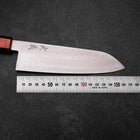 Santoku VG-10 Damast Yamanaka Schwarzer Urushi Griff 165mm-[Musashi]-[Japan-Küchenmesser]