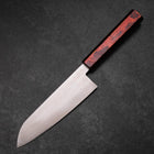 Santoku VG-10 Damast Yamanaka Schwarzer Urushi Griff 165mm-[Musashi]-[Japan-Küchenmesser]