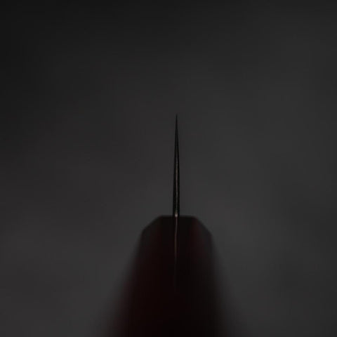 Santoku VG-10 Damast Yamanaka Schwarzer Urushi Griff 165mm-[Musashi]-[Japan-Küchenmesser]
