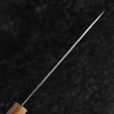 Santoku VG-10 Mirror Tsuchime Damascus Buffalo Dark Pink Maple Handle 170mm (6.7”)-[Musashi]-[Japan-Küchenmesser]