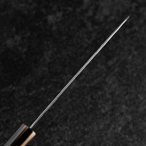 Santoku VG-10 Mirror Tsuchime Damascus Buffalo Light Pink Maple Handle 170mm (6.7”)-[Musashi]-[Japan-Küchenmesser]
