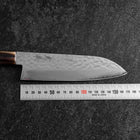 Santoku VG-10 Mirror Tsuchime Damascus Buffalo Light Pink Maple Handle 170mm (6.7”)-[Musashi]-[Japan-Küchenmesser]