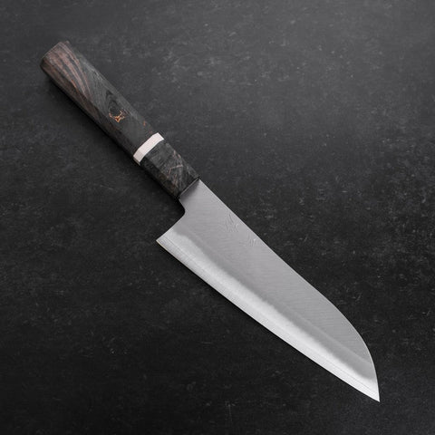 Santoku VG-10 Poliert Marmorierter Ahornholz Griff 180mm-[Musashi]-[Japan-Küchenmesser]
