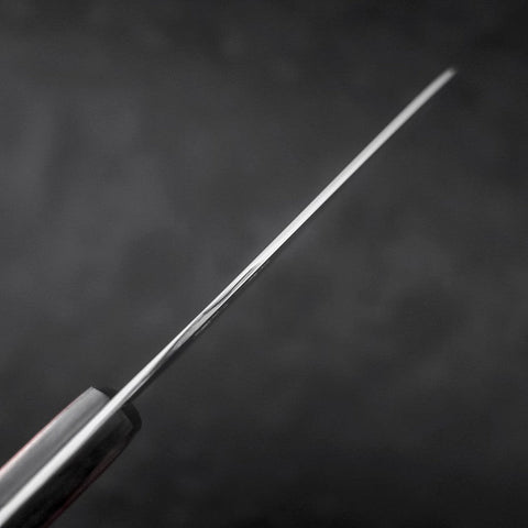 Santoku VG-10 Poliert Rot-Schwarzer Westlicher Griff 150mm-[Musashi]-[Japan-Küchenmesser]