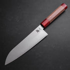 Santoku VG-10 Poliert Roter Walnussholz Griff 180mm-[Musashi]-[Japan-Küchenmesser]