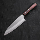 Santoku VG-10 Poliert Schwarz-Brauner Westlicher Griff 170mm-[Musashi]-[Japan-Küchenmesser]
