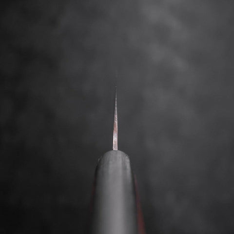 Santoku VG-10 Poliert Schwarz-Brauner Westlicher Griff 170mm-[Musashi]-[Japan-Küchenmesser]