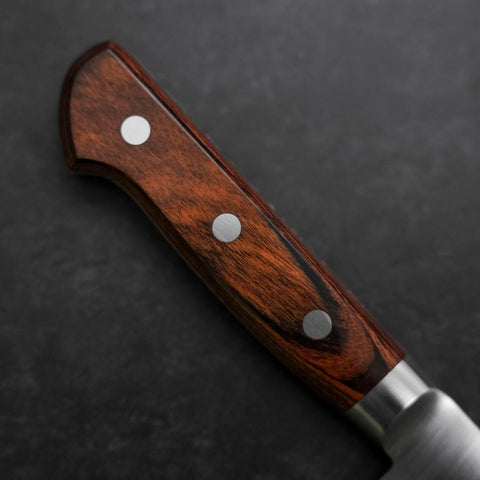 Santoku VG-10 Poliert Westlicher Mahagoni Griff 180mm-[Musashi]-[Japan-Küchenmesser]